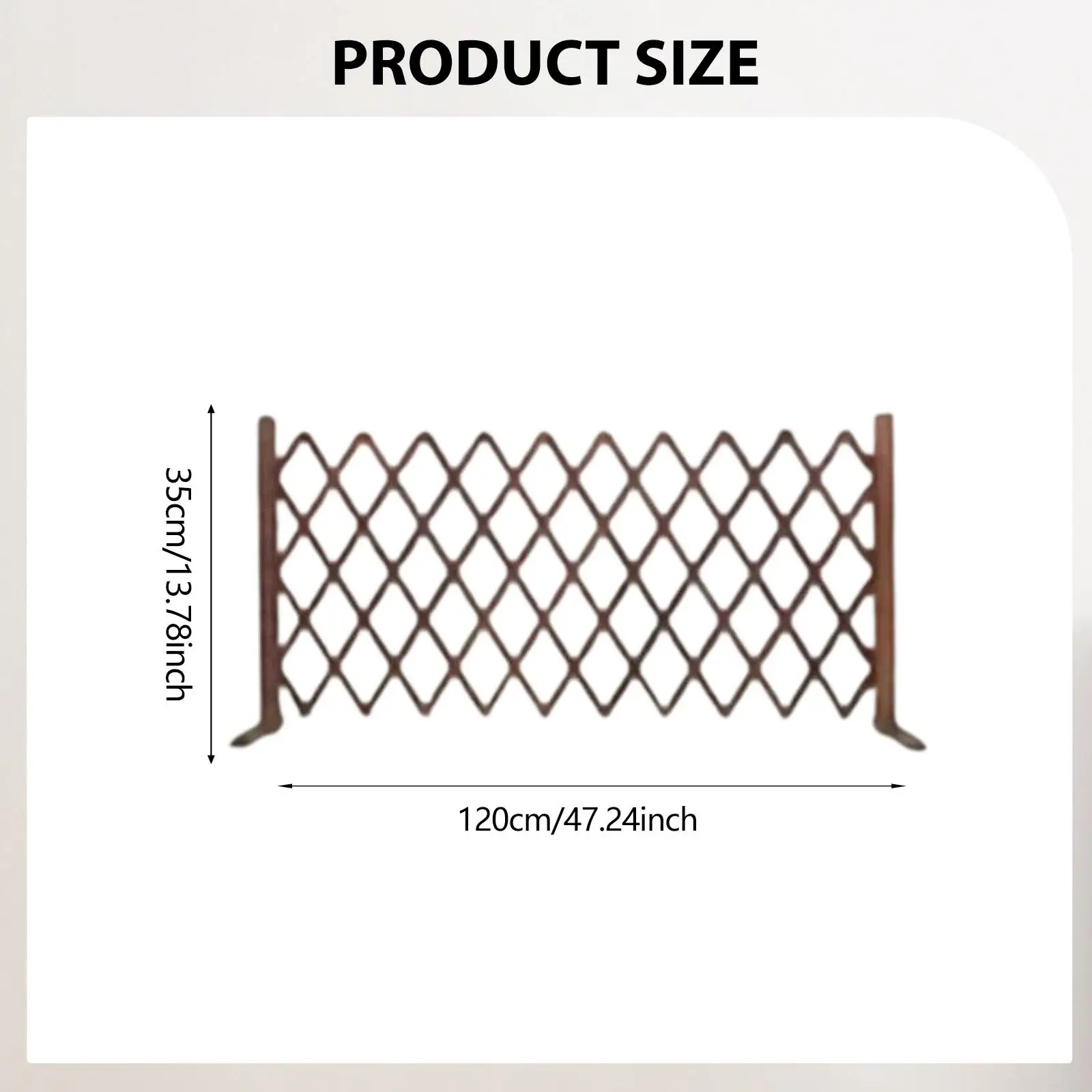 Expandable Fence Extendable Wood Trellis Panel for Garden Yard Balcony Flower Bed Border Outdoor