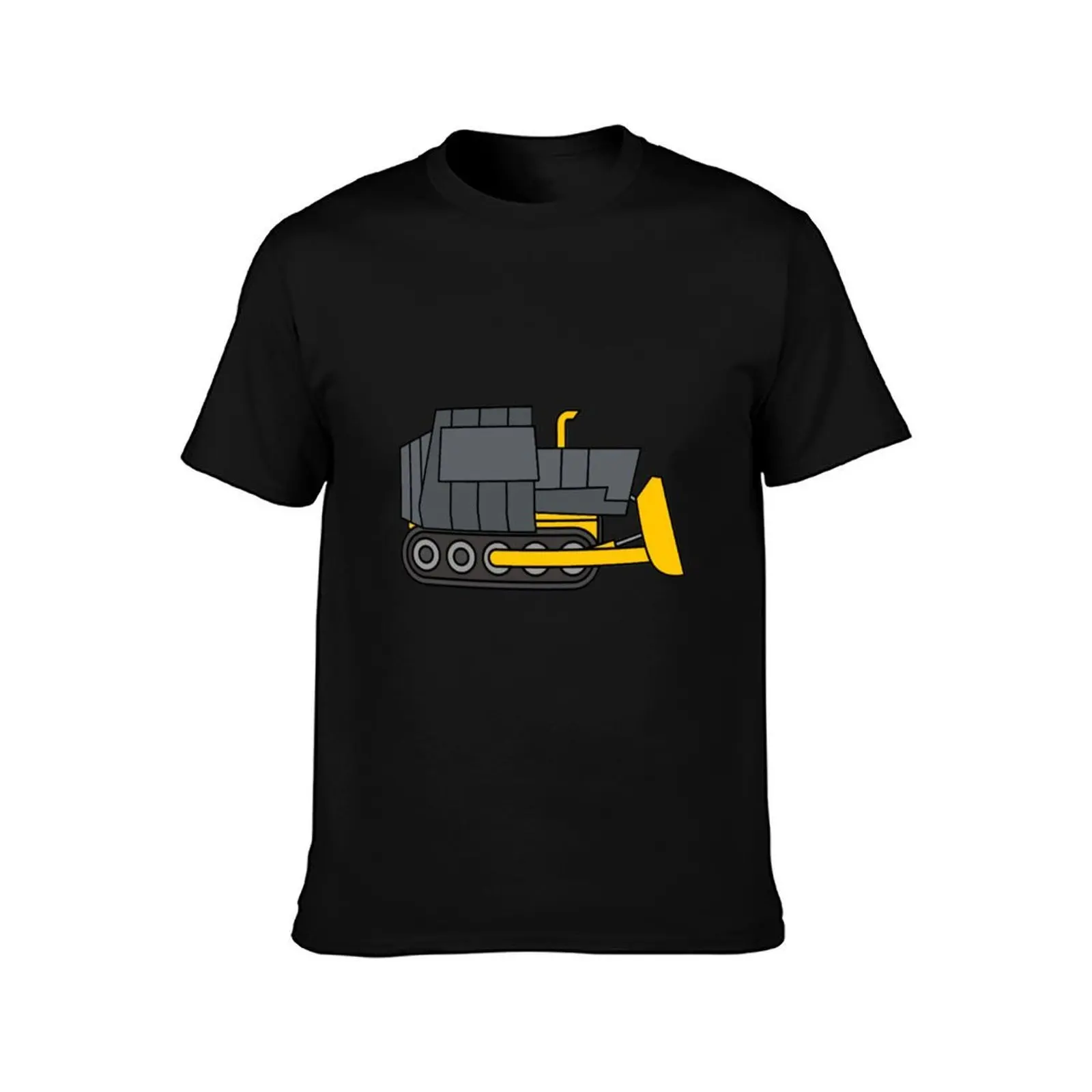 Kiddie Killdozer (No Text) T-Shirt, Summer Casual Cotton Tee, Oversized Streetwear Tops, Vintage Graphic Print, Unisex Men Women