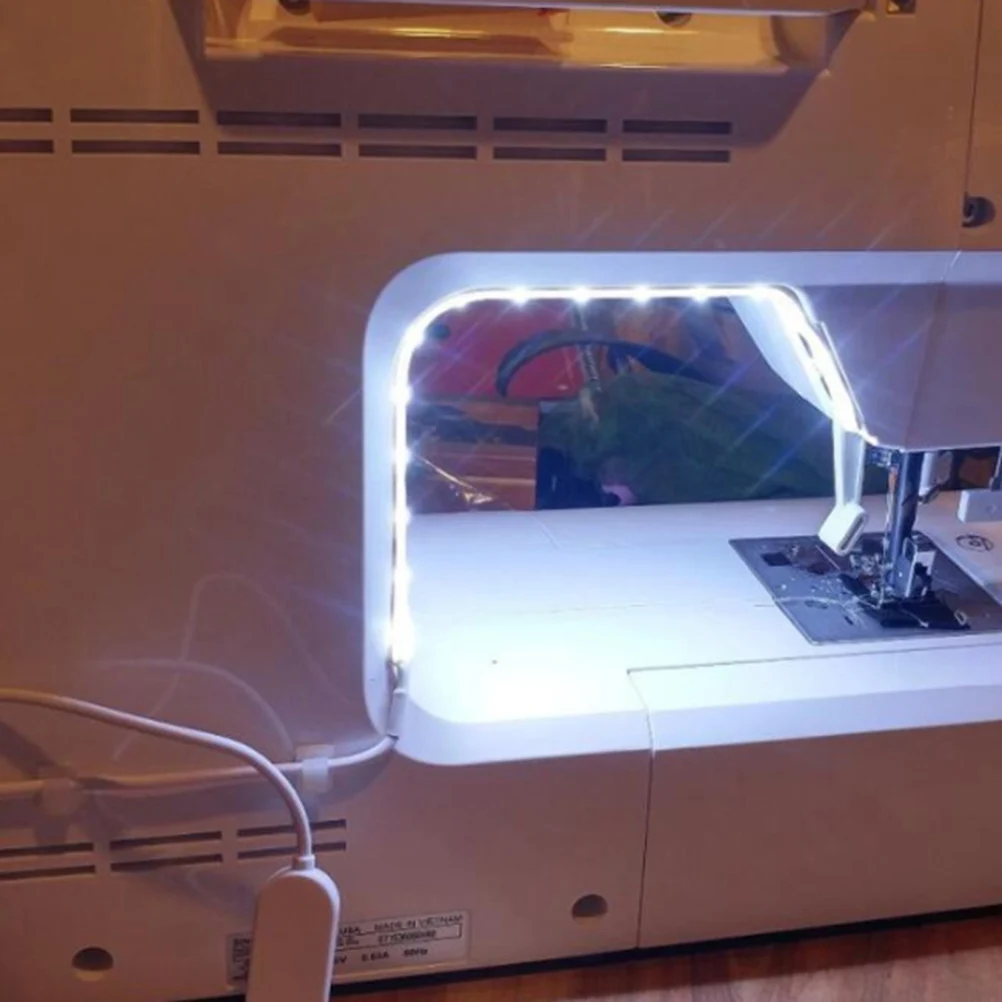 

5V 60Leds Touch Dimmable Led Light Strip Usb Powered For Sewing Machine Ultra-Thin Lamp Bar Pvc Shade Gentle Lighting Craft Tool