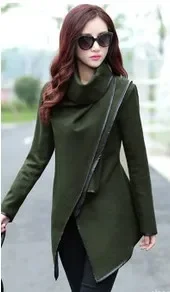 Women Trench Casual  Long Sleeve S-4XL Long Coat Windbreaker Loose Windbreaker Long Trench for Women