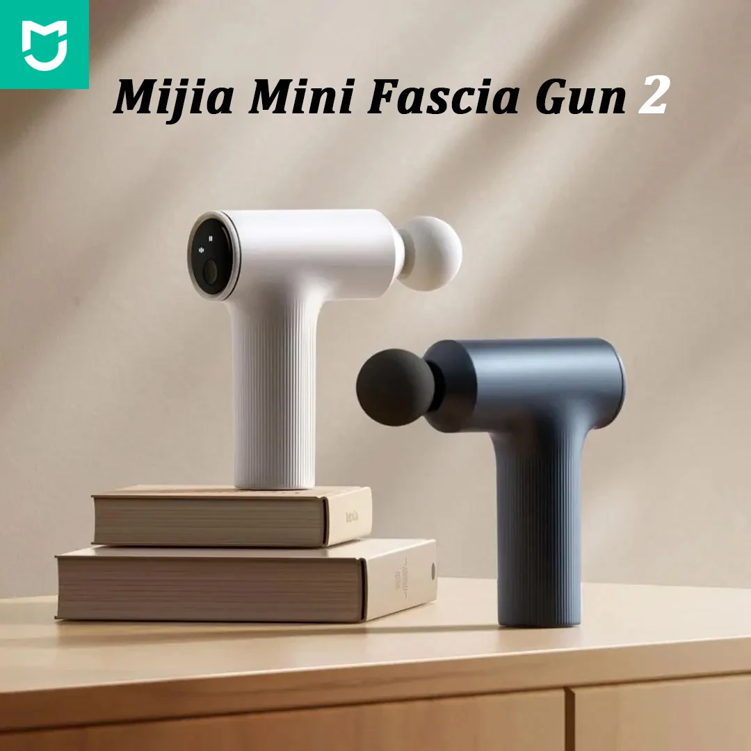 

Mijia Mini Fascia Gun 2 18KG Thrust 2450mAh 3 Massage Head Muscle Massage Gun Shoulder Neck Relax Indicator Light Massage