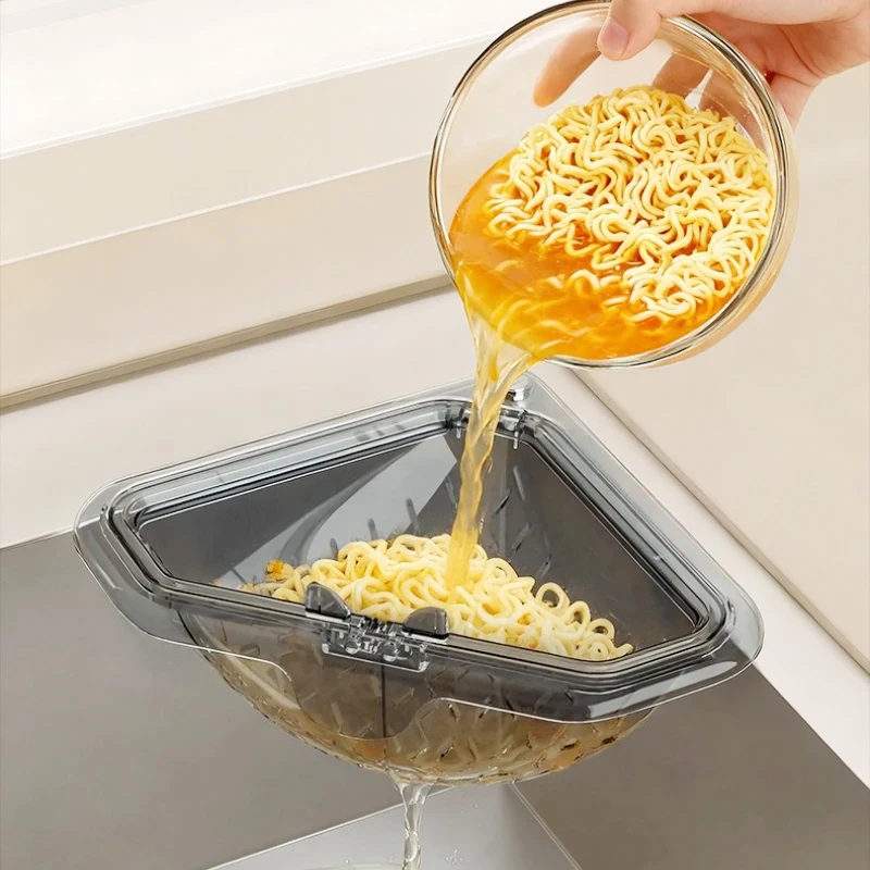 1Pc Separate Anti-leak Sink Drain Basket Filter Quickly Detachable Openable Bottom Cover Kitchen Sink Filter Strainer Magnetic