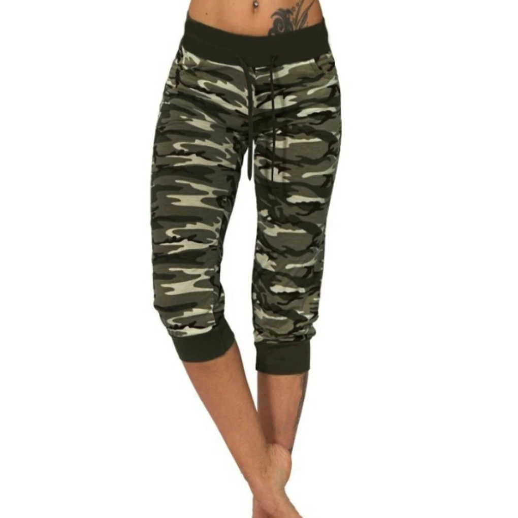 

Women Camouflage Yoga Pants Cotton Blend Sports Trousers Leggings