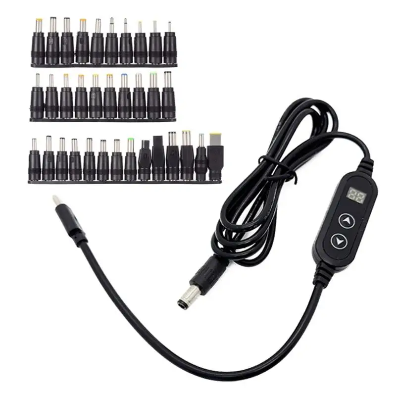 652F Multiple Voltages Type C To DC5525 Charging Cable Cord 3A for Modems Notebook