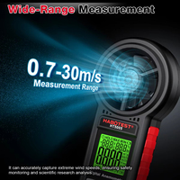 HABOTEST HT5005 Digital Anemometer High-Precision Bear Measures Air Flow Temperature CFM CMM CMS Max Min Data Hold Measur Tool
