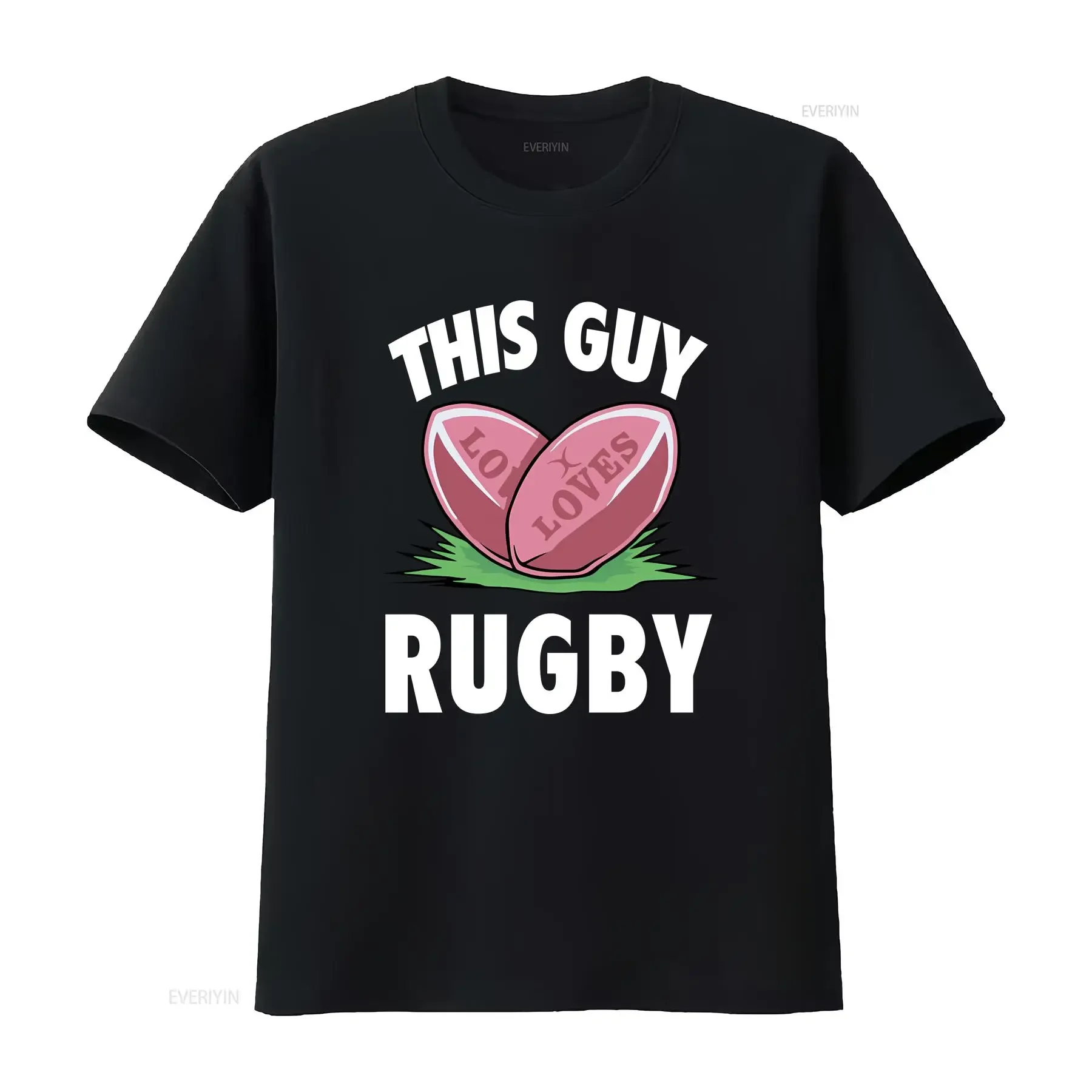 

This Guy Loves Rugby Sports Banter Fan Unofficial Mens T Shirt Choose From 15 Colour Options long or short sleeves vintage