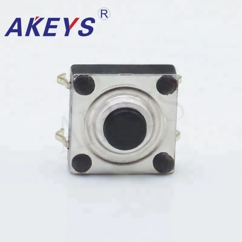 10PCS TS-I007 Tactile Switch 10*10 4 Pin DIP Type Tact Switch Pressure Control Switch Black Button