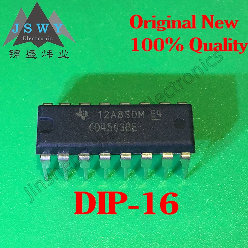 Original 2023+ CD4503 CD4503BE DIP16 6-Channel Tri-State In-Phase Buffer Chip BOM Component Matching Order 5~40PCS Free Shipping