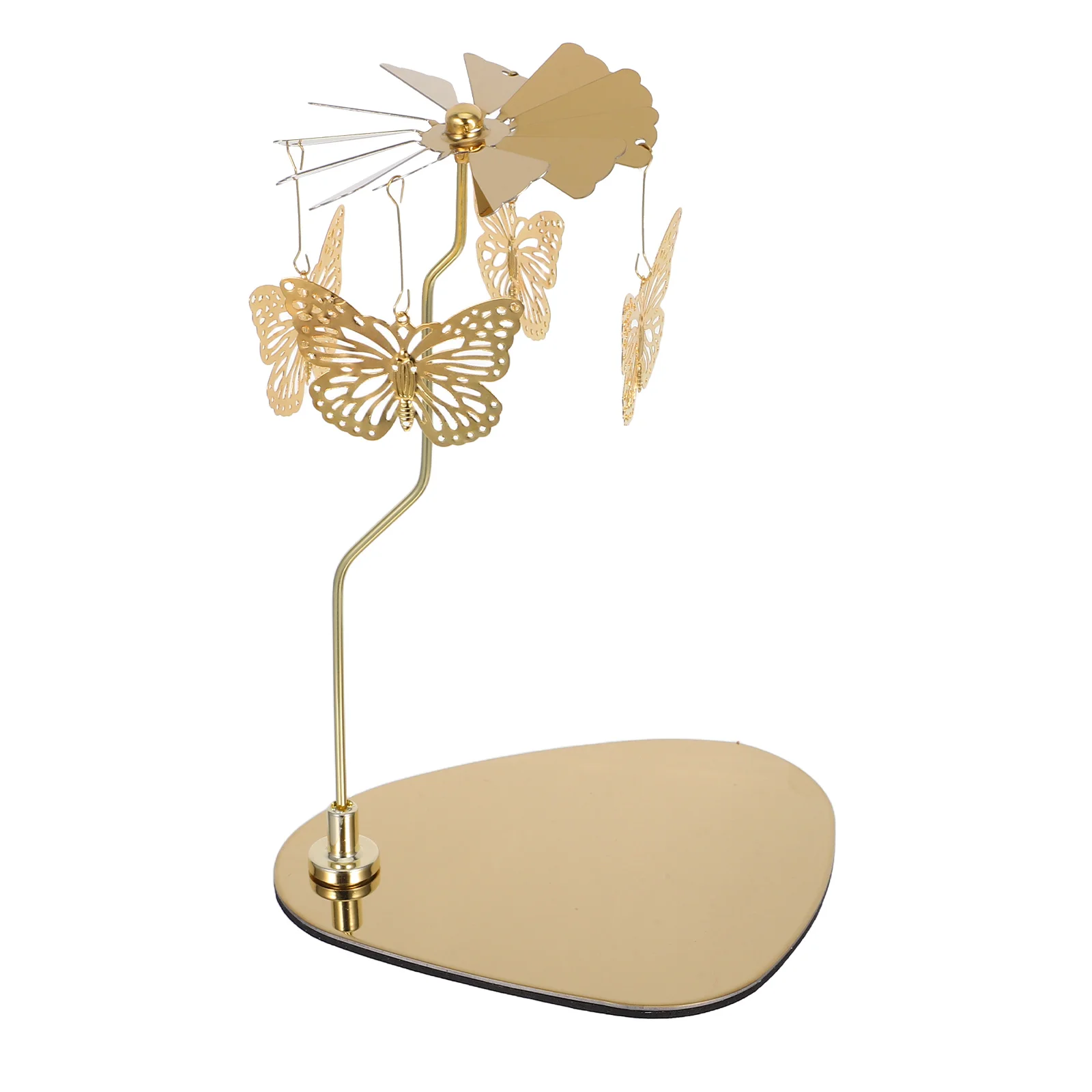 

Rotary Holder Butterfly Stainless Steel Spinning Tea Light Holder Romantic Scandinavian Decor Wedding Christmas Stable