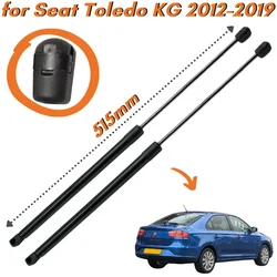 Puntales de maletero de fibra de carbono, accesorio para Seat Toledo KG MK4 Liftback 2012-2019 515mm, soportes de elevación de maletero, amortiguador, cantidad (2)