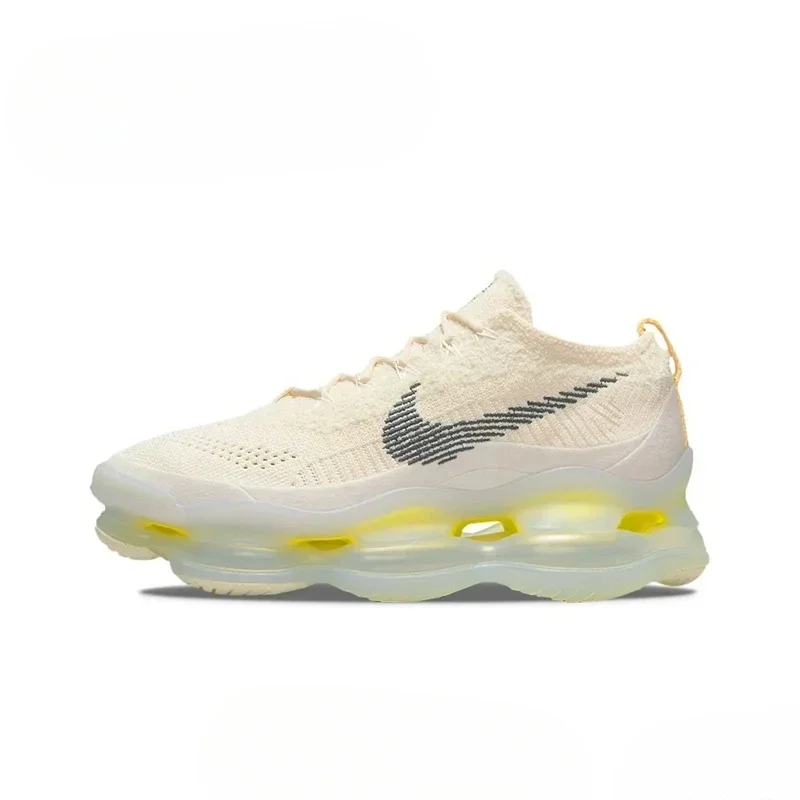 

Nike Air Max Scorpion Air Cushion Comfortable Anti-slip Outdoor Running Shoes for Men Women Beige Yellow