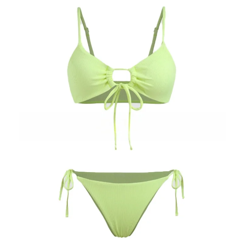 

Sexy Pure Color Small Stripe Bikini Strap Sle Swimming Suit Sports Yoga Fitn Fans Supplies Brand Other Model 425