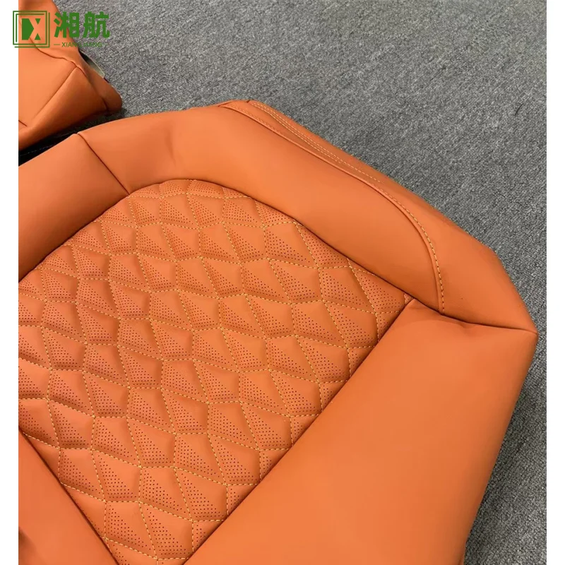 Suitable  for Volkswagen Retu Orange Nappa Leather Full Replacement Car Seat Cover