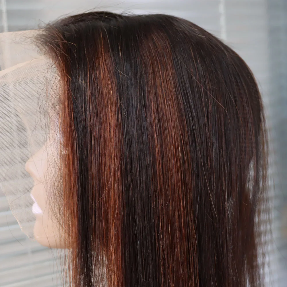 انخفاض الشحن بالجملة تسليط الضوء على أومبير 1B 4 اللون البني عذراء ريمي الشعر البشري حزمة الهندي لحمة شعر نسج النسيج على التوالي