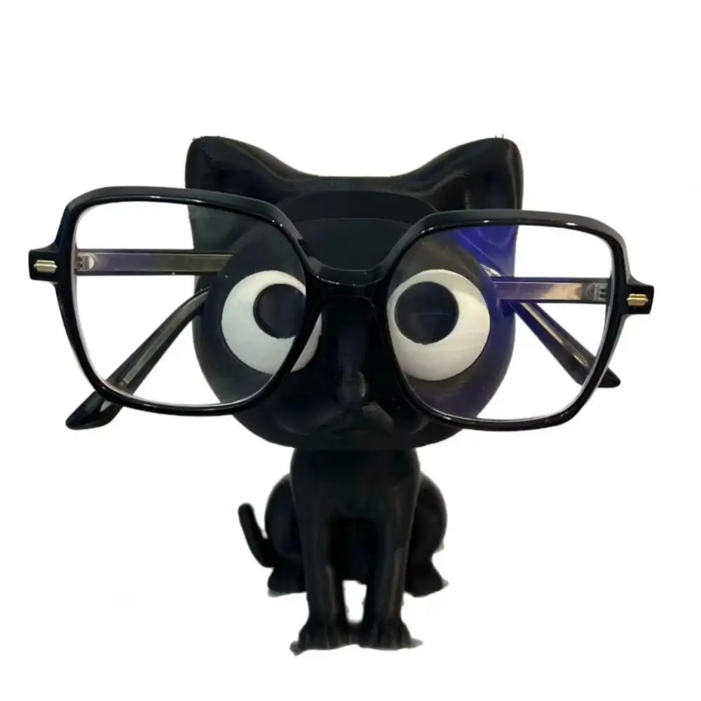 Black Cat Glasses Holder Stand Desktop Storage Multifunctional Sunglasses Display Stand Mini Display Ornament