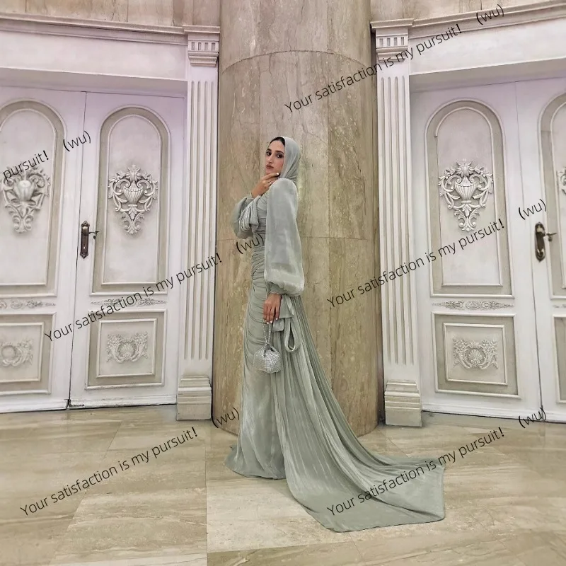 ZOCI-Eleganter, langärmliger Morgenmantel zum Boden