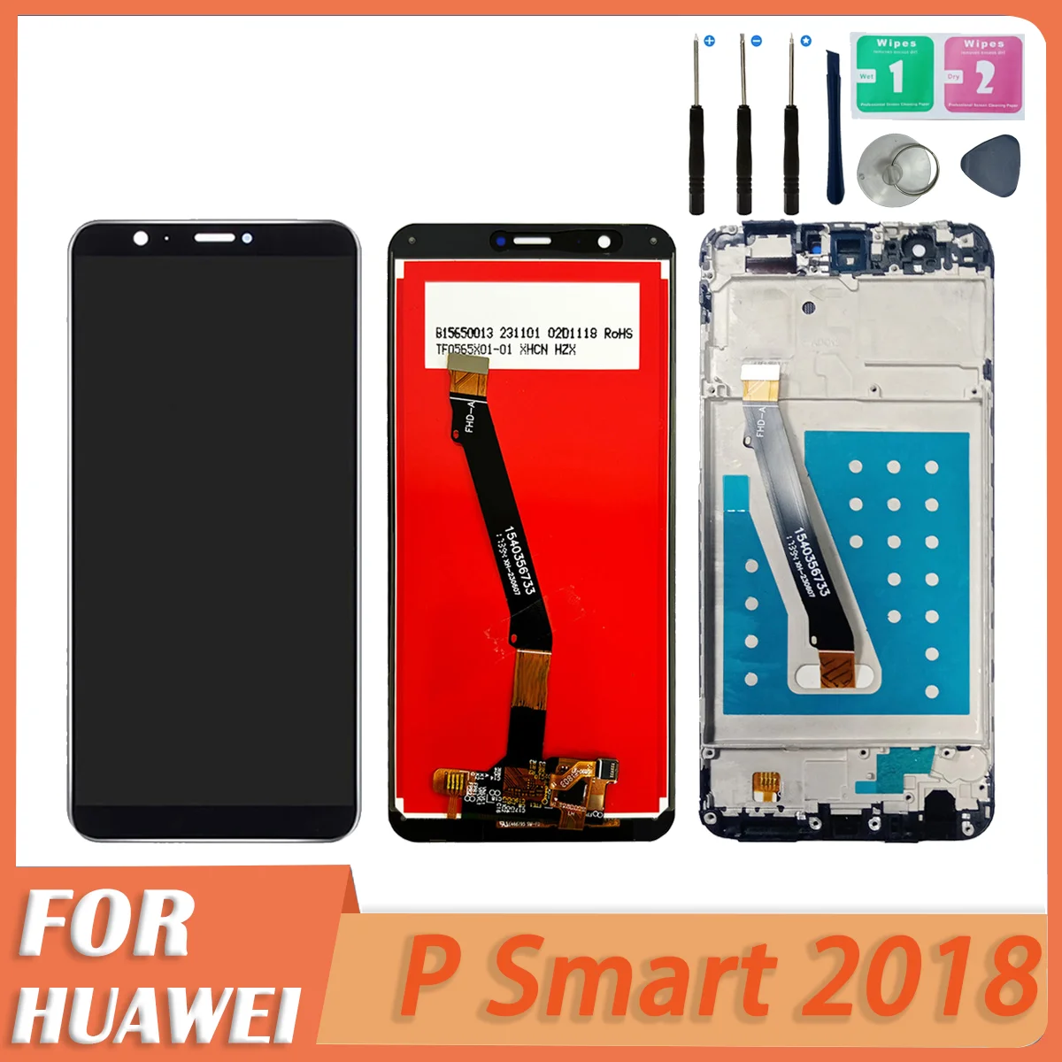 For Huawei P Smart 2018 LCD FIG-LX1 LX2 LX3 FIG-LA1 Display Touch Screen Assembly P Smart 2018 LCD Screen Replacement Parts