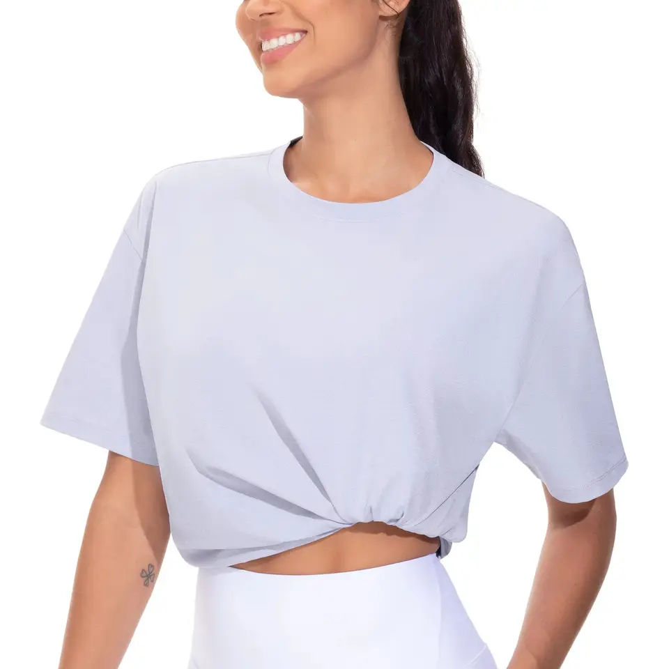 Womens Oversized Casual Summer Workout T Shirts