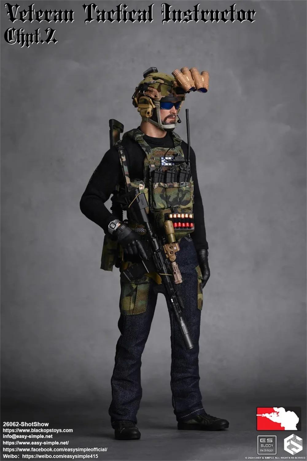 1/6 Eenvoudige En Eenvoudige 26062 Mannelijke Man Veteraan Tactische Instructeur Actiefiguur Shotshow Model Cadeau Voor Fans Verzamelbaar