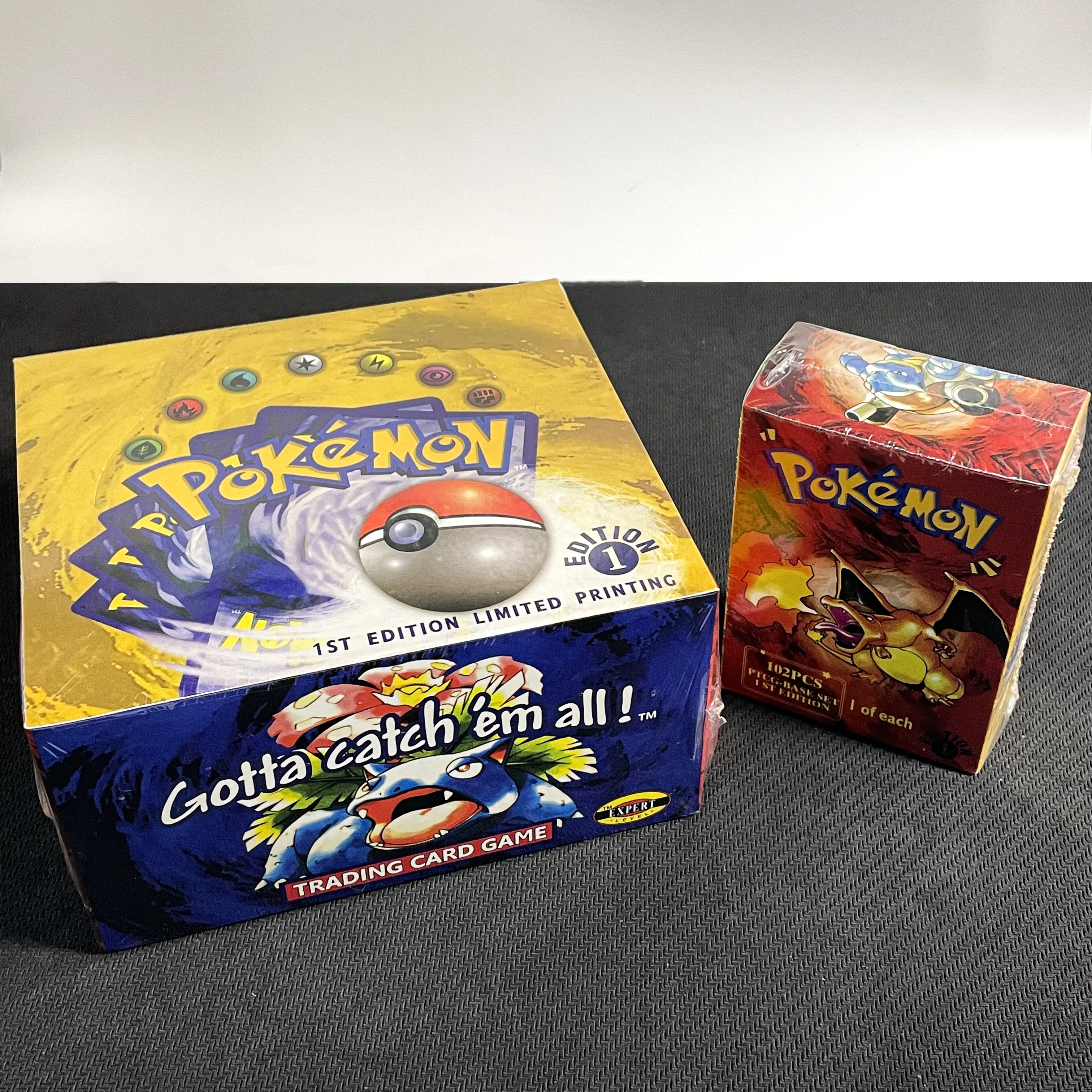 PTCG 102Pcs/396Pcs PKM Base Set 1ST Edition Whole Set Booster Box