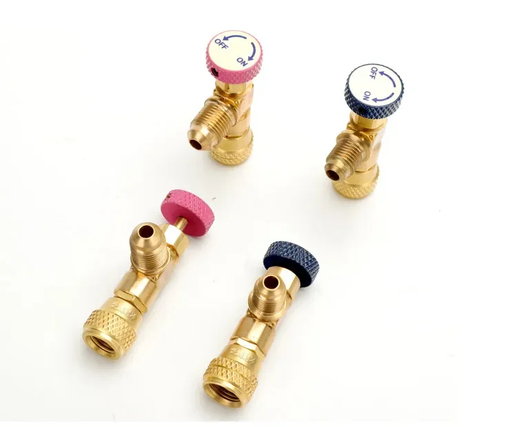 Air Conditioner Safety Charging Valve R22 R410A Refrigerant Filling Anti-freeze Injection Valve Repair Tool