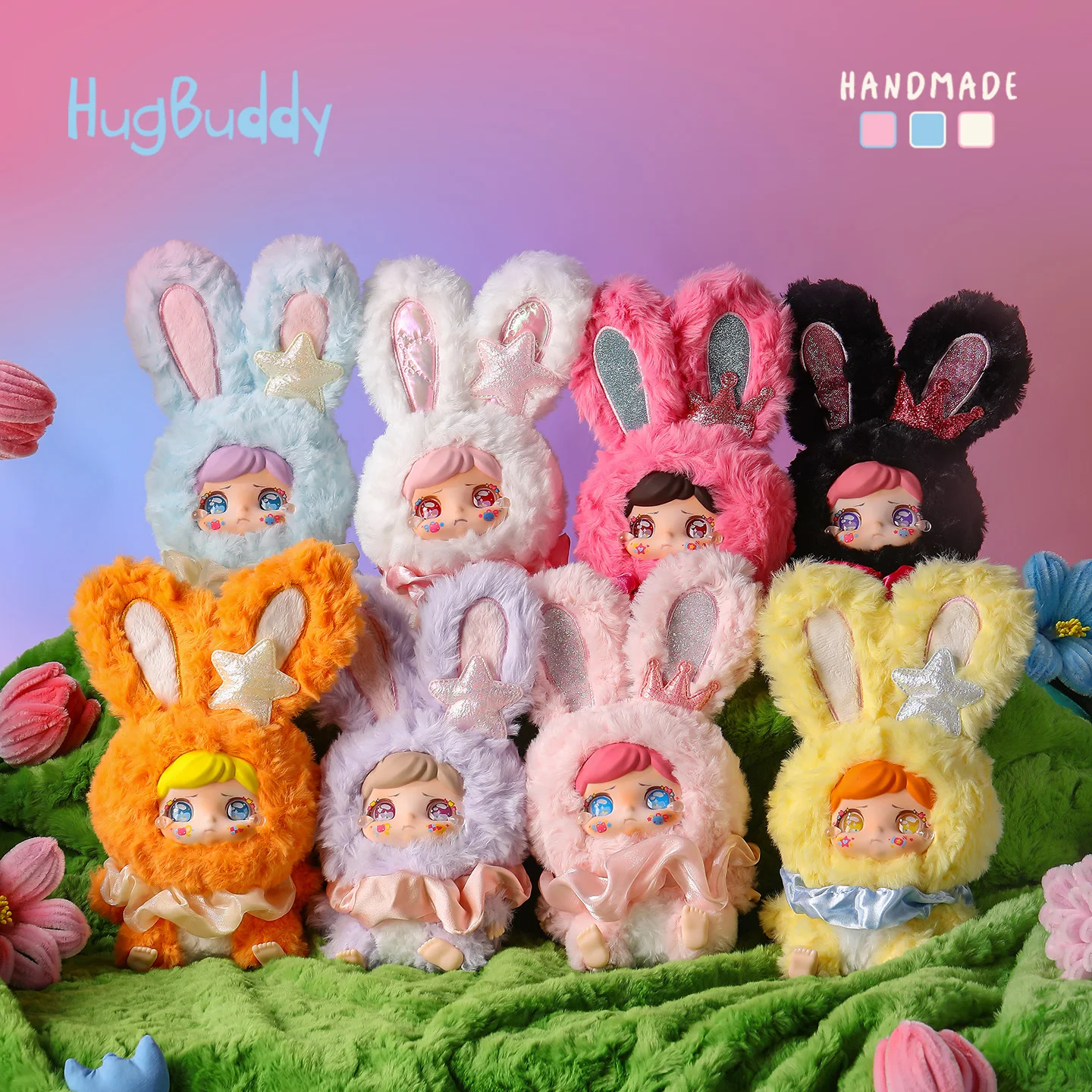 

Hugbuddy Bunny Land Rabbit Paradise Series Blind Box Kawaii Desktop Ornament Decoration Surprise Box Girl Birthday Gift