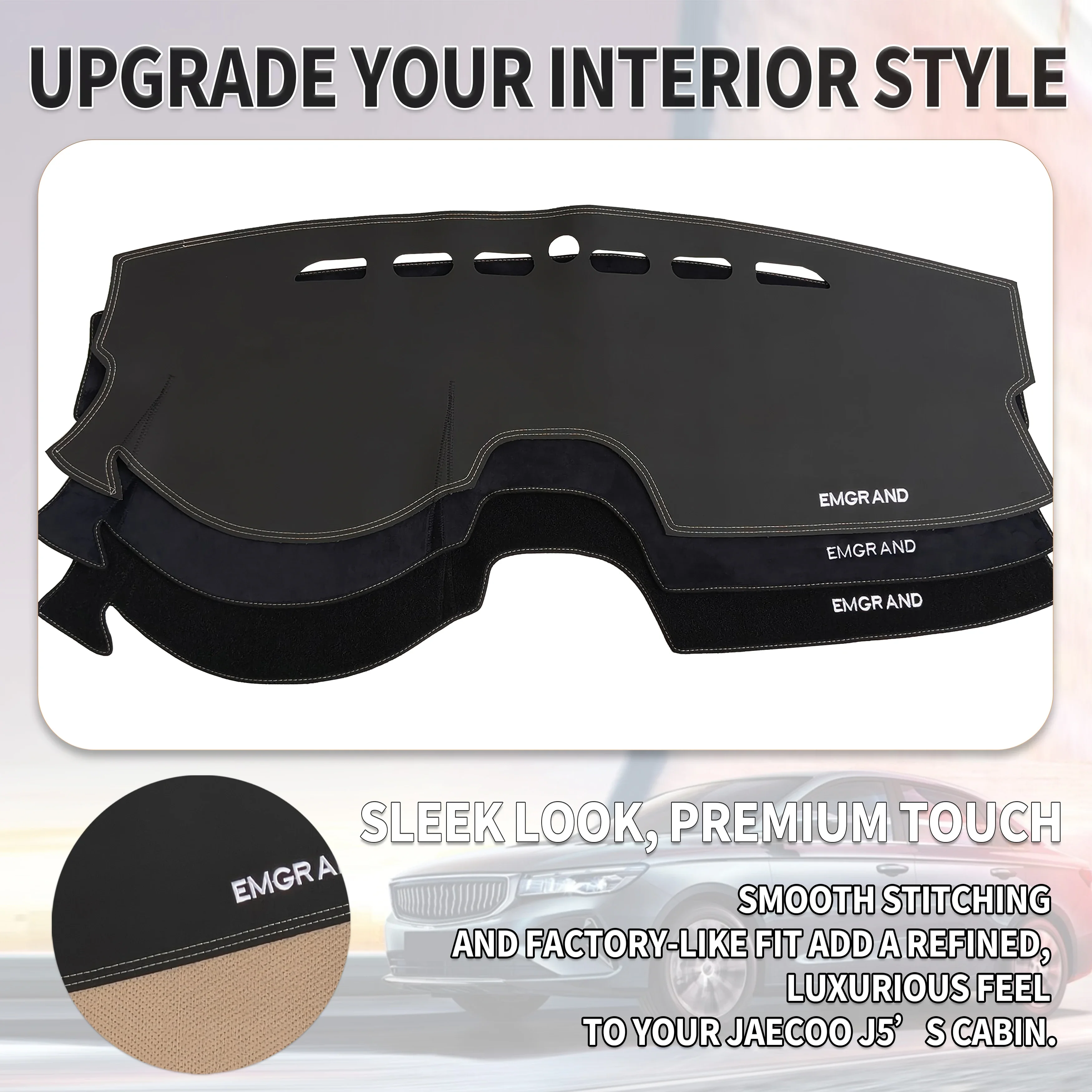 for Geely Emgrand 2022-2026 4th Gen SS11 Car Dashboard Cover Dashmat Sunshade Anti‑UV Anti‑Glare Dash Mat Interior Accessories 2