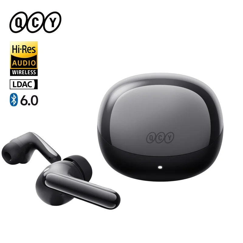 QCY MeloBuds N60 BH25HT19A Wireless Bluetooth 6.0 Earphone Bass Boost LDAC Hi-Res Audio Earbud -56dB Hybrid ANC 45Hrs Headphone