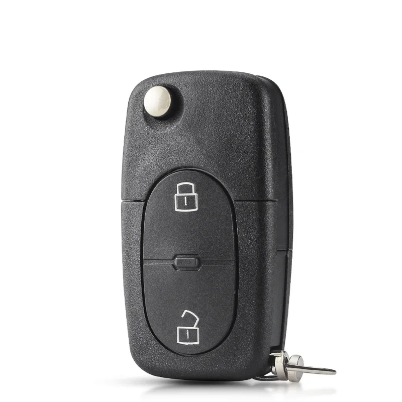 For Audi A2 A3 A4 A6 Old Models CR1620/CR1616 2 Button Flip Folding Remote Key Case Shell