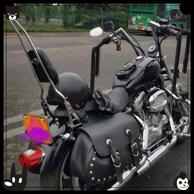 

Motorcycle suitable for Lifan V16V400 modified pointed bow rear backrest rear tail frame