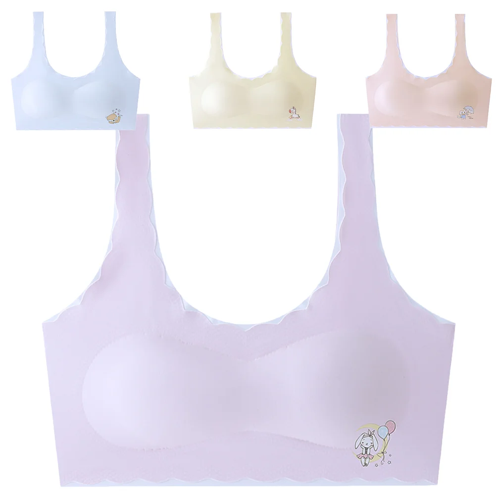 4 pezzi reggiseni per ragazze reggiseno sportivo per adolescenti 10 16 biancheria intima da allenamento in nylon confortevole traspirante senza bordi in acciaio facile da lavare