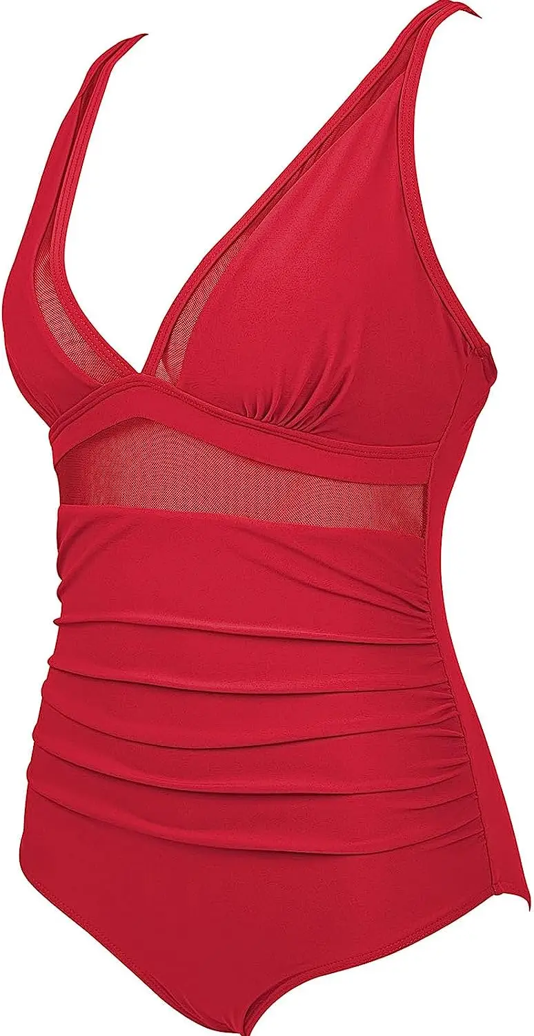 One Piece Swimsuit Women Sexy Pleated Bathing Suit Leopard Printed Bodysuit Bikini Set Summer Fashion New Beachwear