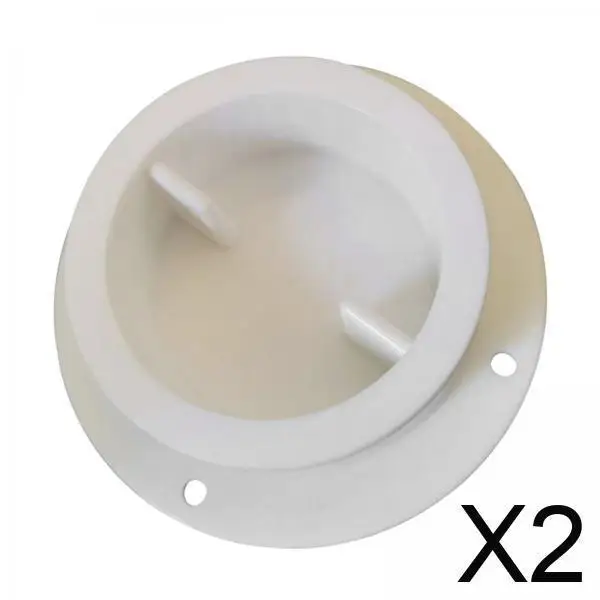 

White Nylon Marine Side Drain Scupper Water Outlet Fitting for Boat and Yacht Deck Hull Accessory