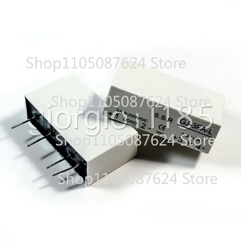 VV  GJ-3FA-L DC-DC PCB SSR Input 3-32VDC Load 5-220VDC 3A Solid State Relay