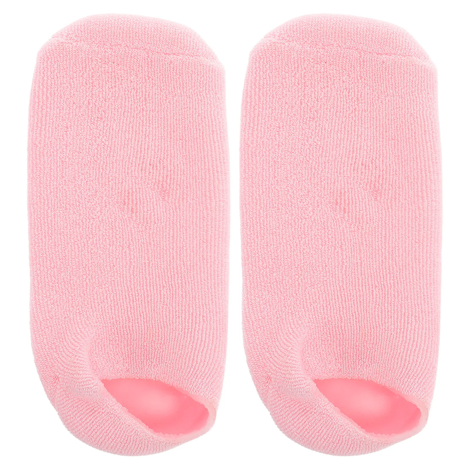 1Pairs Silicone Moisture Socks for Feet Hydrating Cracked Heel Repair Softening Foot Care Gel Dot Non Slip Cotton Yarn Foot Spa