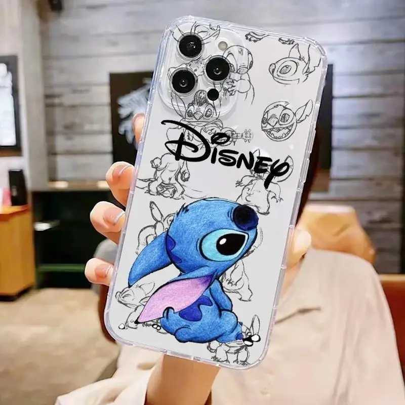 Cartoon Love Stitch Couple Case For VIVO Y28 V30E Y36 Y100 Y17S Y15S V23 V25 V27 Pro Cover Soft Silicone Couqe Clear