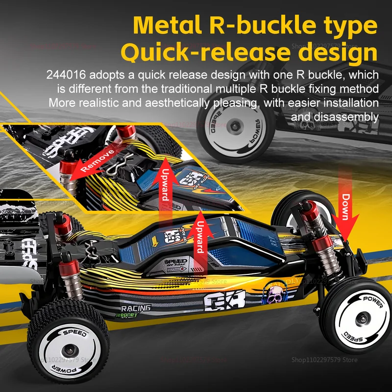 

Топ WLtoys 244016 2,4G 1:24 Гоночный радиоуправляемый автомобиль 25 км/ч Бесщеточный двигатель 2WD Высокоскоростной внедорожный дрифт RC игрушки для детей и взрослых Подарки