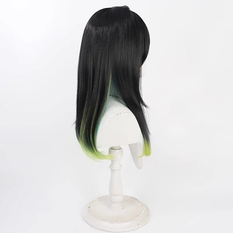 Arknight – perruques de Cosplay Mon3tr de 50cm de Long pour femmes, cheveux synthétiques résistants à la chaleur, perruque de fête de couleurs mélangées + bonnet de perruque gratuit