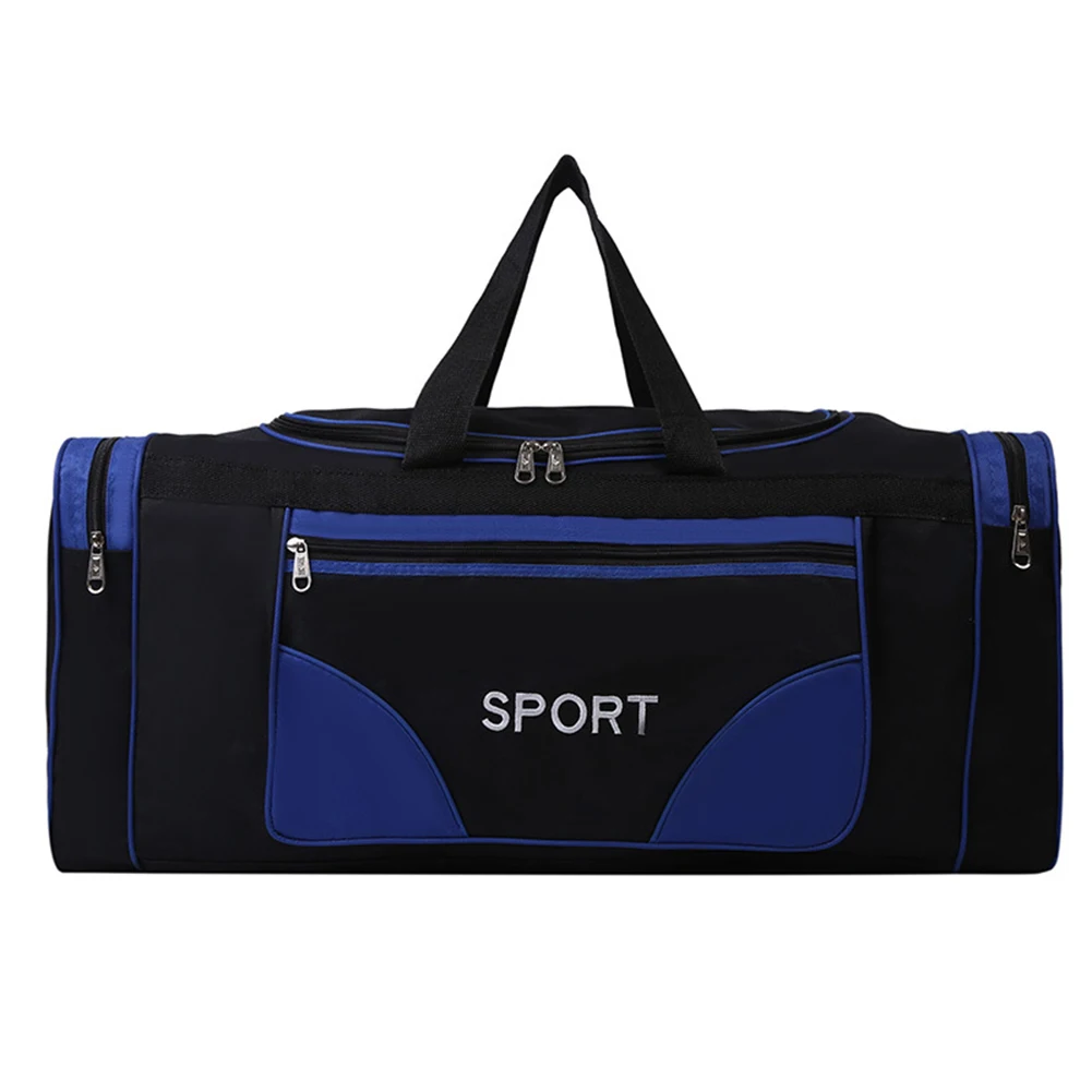 

Oxford Fitness Bag Large Capacity Fitness Training Bag Wear-resistant Adjustable Shoulder Strap with Zipper for Outdoor Football