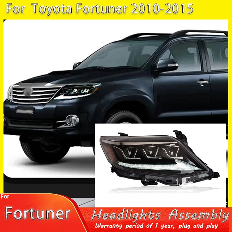 

Car Lights For Toyota Fortuner Headlight 2008-2015 LED Projetor head Lamp Daytime Running Light Automotive Accessories