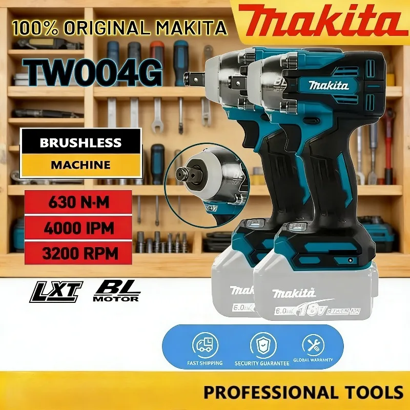 

Аккумуляторная бесщеточная дрель-шуруповерт Makita TW004G, 30 Нм, для аккумуляторов 18 В, электроинструмент