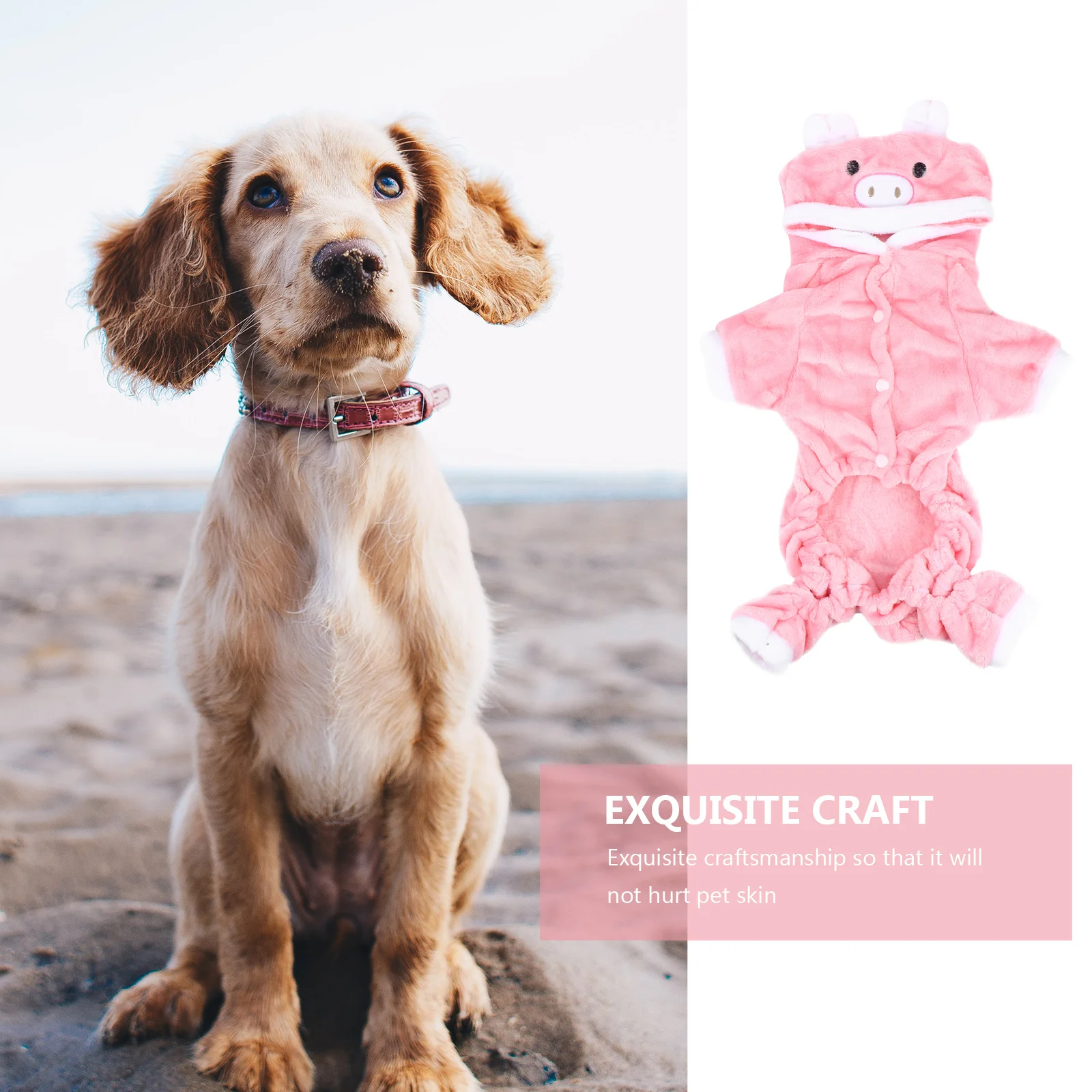 

Pig Dog Costume Winter Warm Pet Outfit For Small Dogs Adorable Puppy Party Wear Soft Comfortable Pet Apparel Cozy Coat