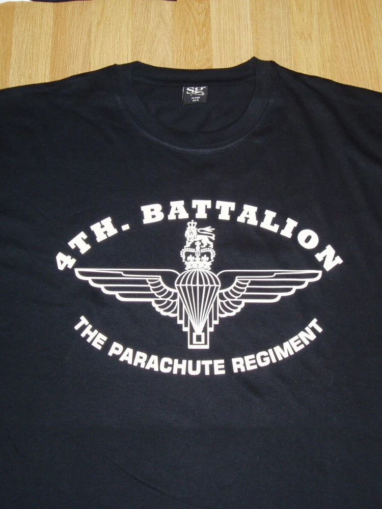 4 Para 4th Battalion The Parachute Regiment Men T-Shirt Short Sleeve Casual 100% Cotton Men's T Shirt