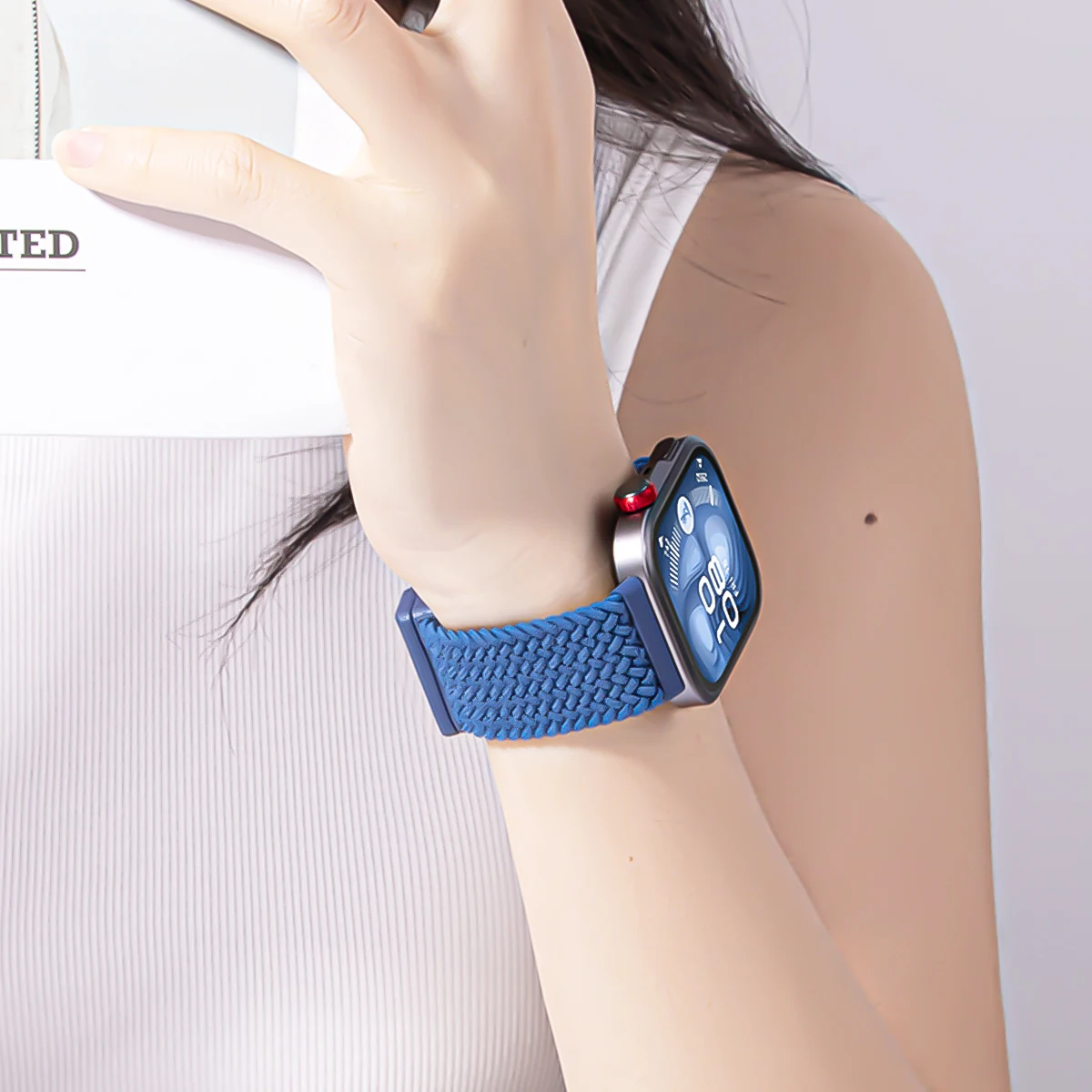 Magnetisches Nylon-Geflechtband für Huawei Watch Fit 3/4/5, verstellbares, bequemes Armband für Huawei Watch Fit 5/4 Pro. – Detail 15