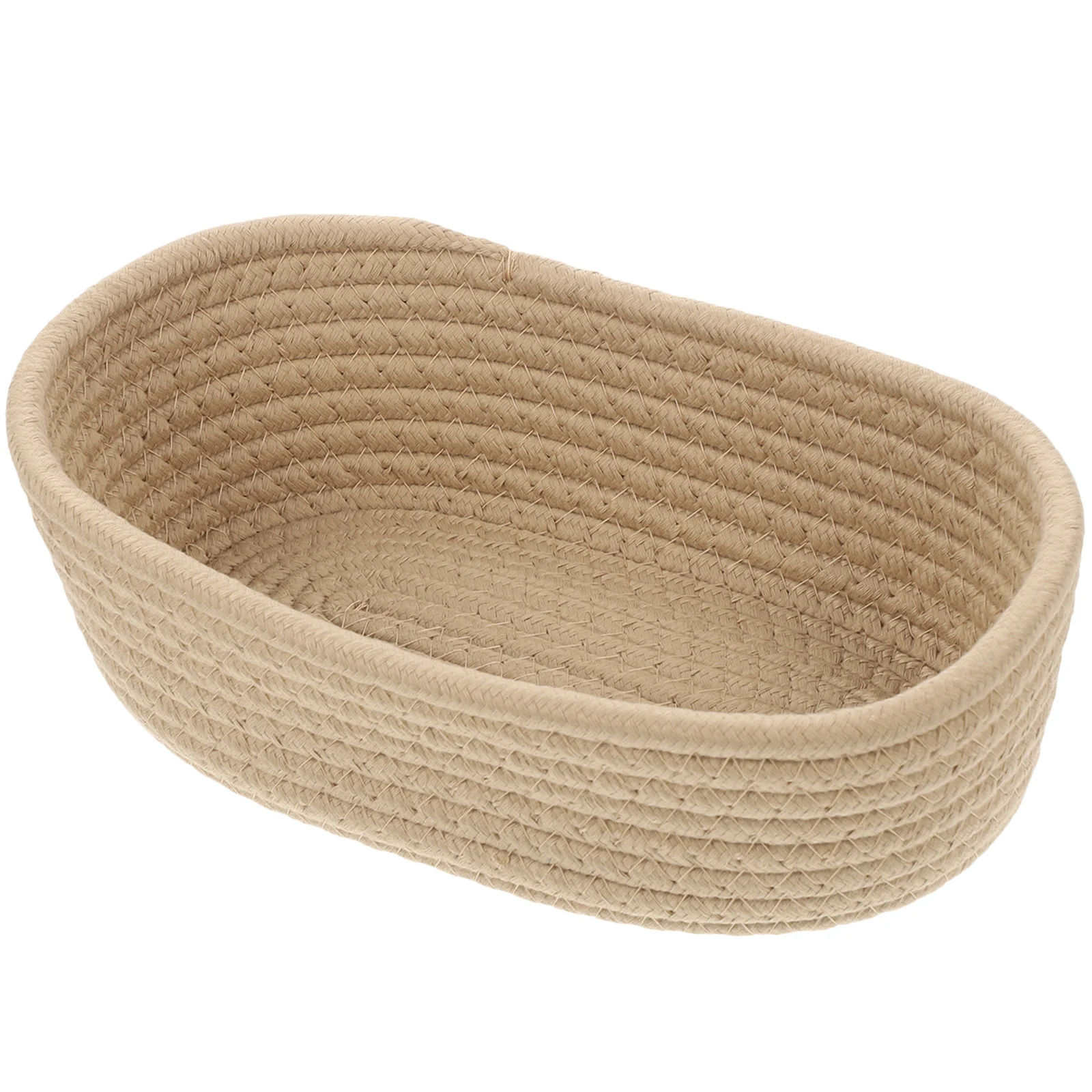 

Cotton Woven Baskets Small Size with Lid Ideal for Desk Dining Table Cupboard Storage Basket Home Organizer Neat Tidy Life