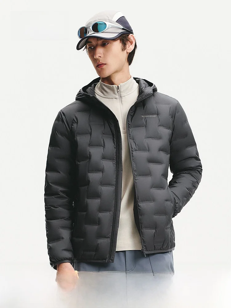 

Легкая мужская короткая куртка Bosideng Cloud Feeling с 40% гусиным пухом, новая весенняя модель, утепленная куртка с капюшоном и 90% гусиным пухом