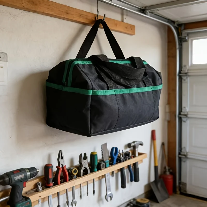 

13 Inch Heavy-Duty Tool Organizer Bag Thickened Wear-Resistant Tear Moisture Resistant Fabric Zipper Structure Large Tool Case