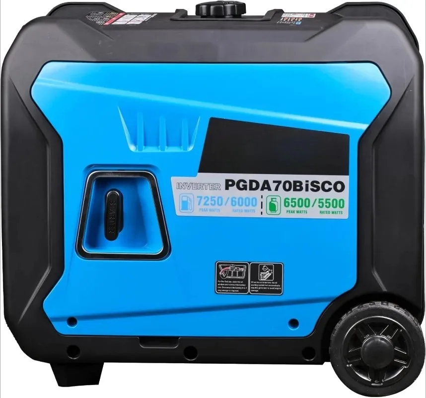 7,250-Watt Super Quiet Dual Fuel Inverter Generator with Remote Start