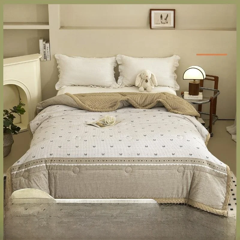 

Soft Skin-Friendly Bean Bag Blanket Thick Warm Machine Washable for Nap in Student Dormitory Autumn Winter Fashionable Polyes...