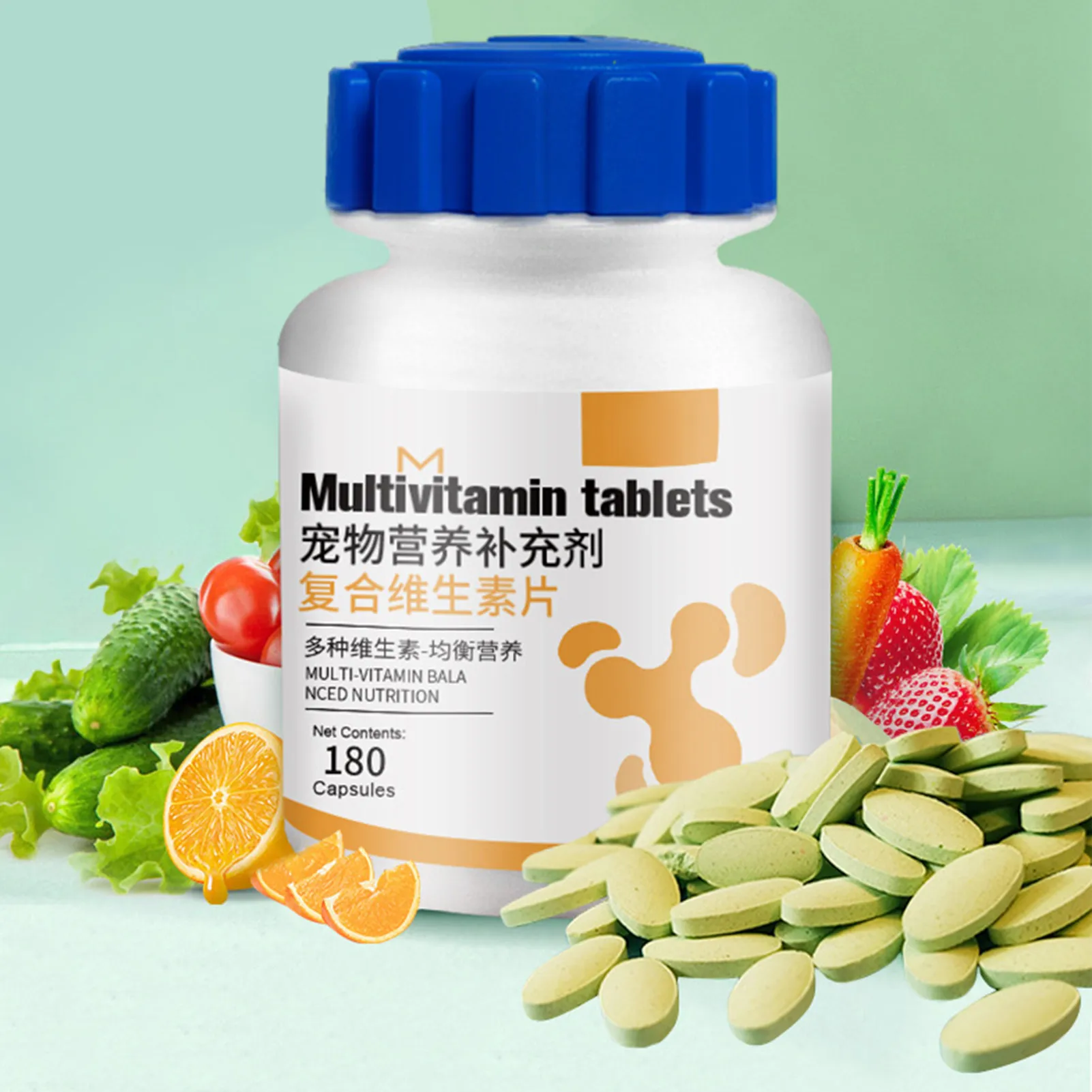 Pets Multivitamin Chewable Dog Vitamins with VB VA VD VE Dog Health Supplies for Dogs of All Ages